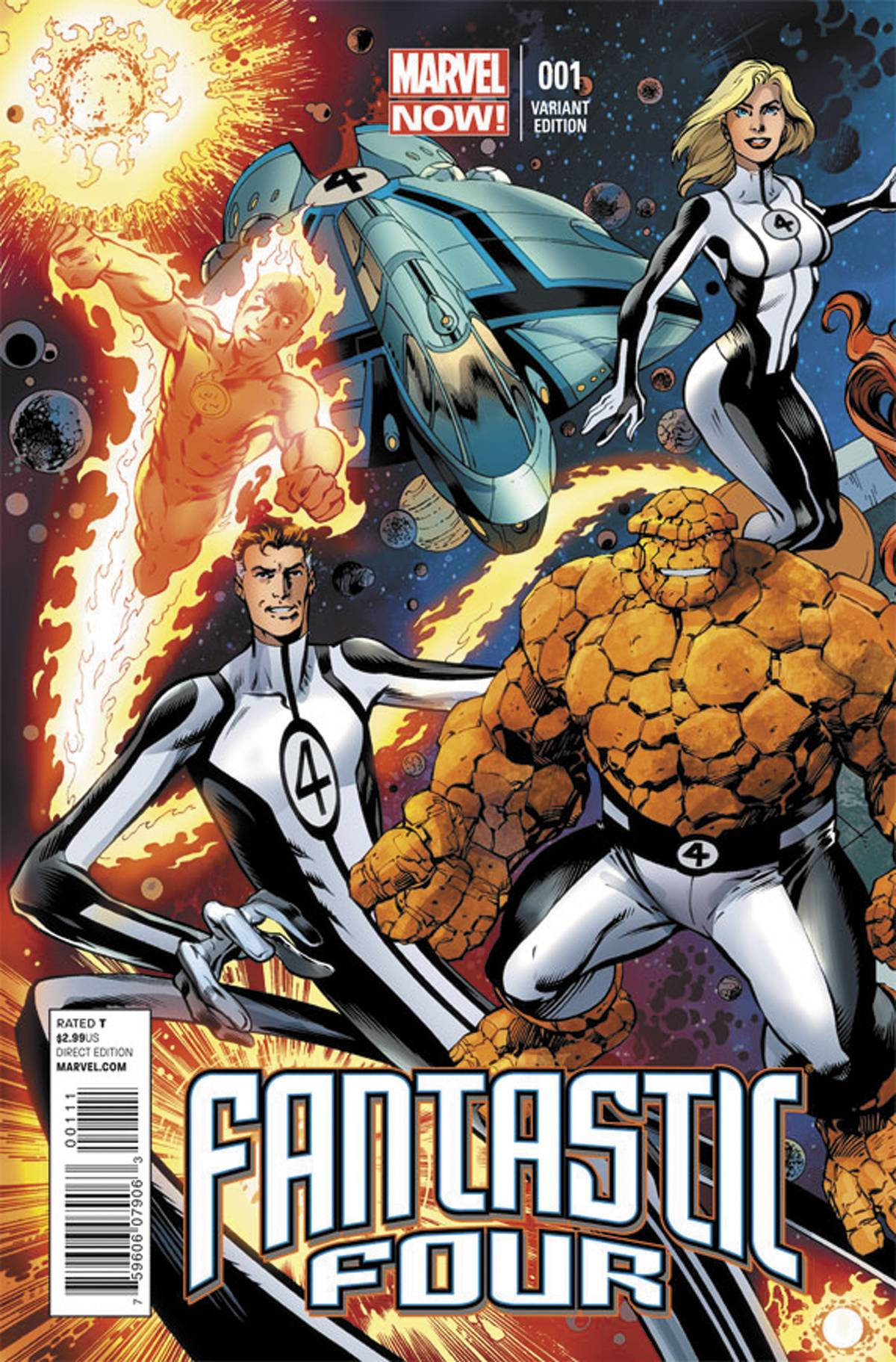 Fantastic Four #1 (Bagley Connecting Variant) (2012)