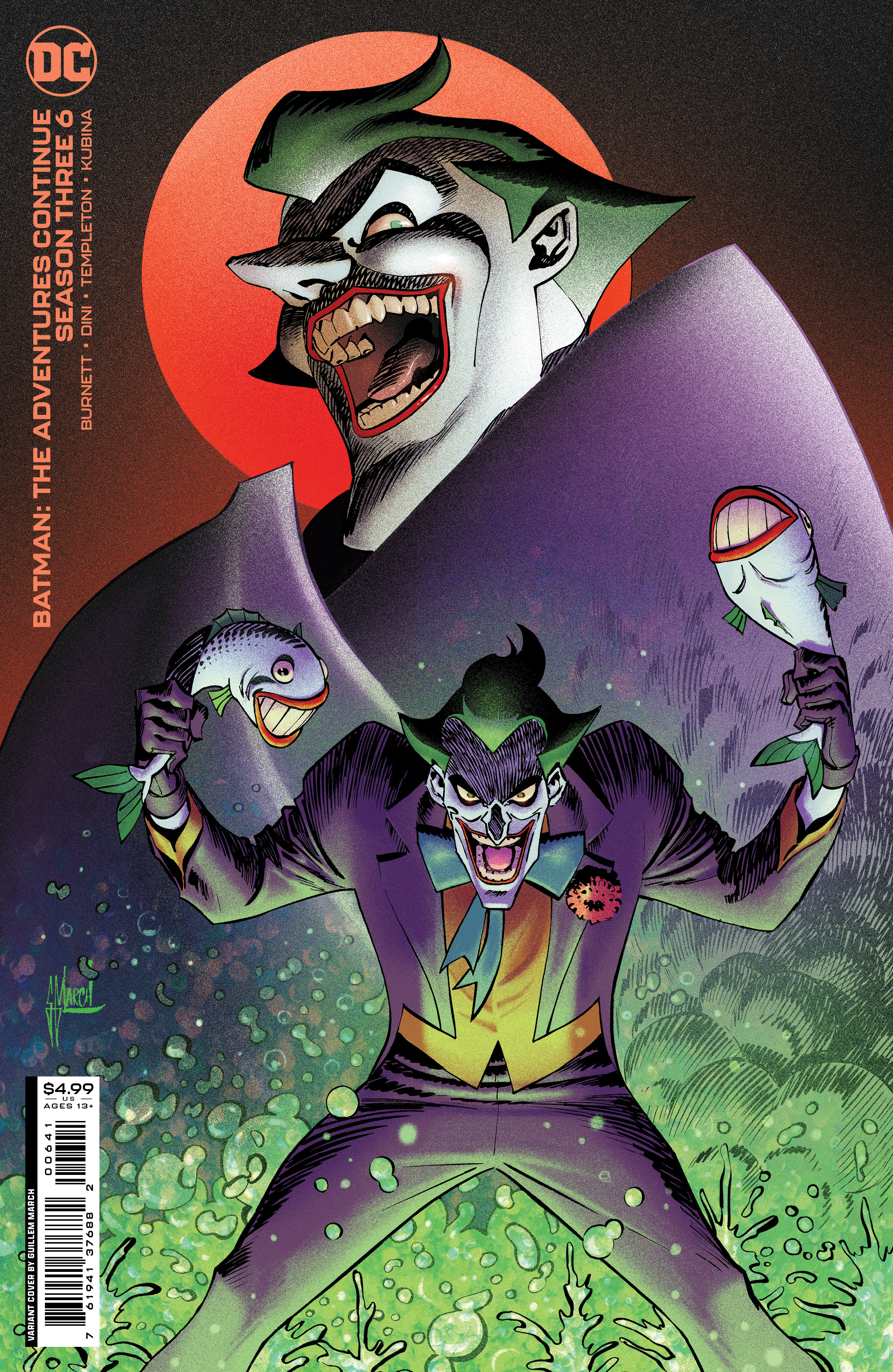 Batman The Adventures Continue Season Three #6 Cover C Guillem March Villain Card Stock Varia (Of 8)