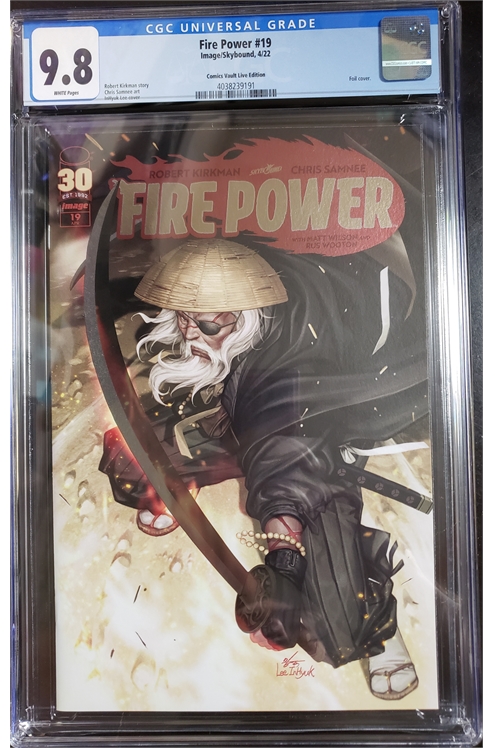 Fire Power #19 Inhyuk Lee Variant Cgc 9.8