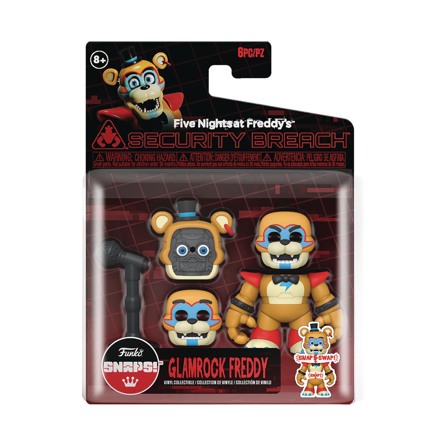 Five Nights At Freddys Snap Rr Glamrock Freddy Figure