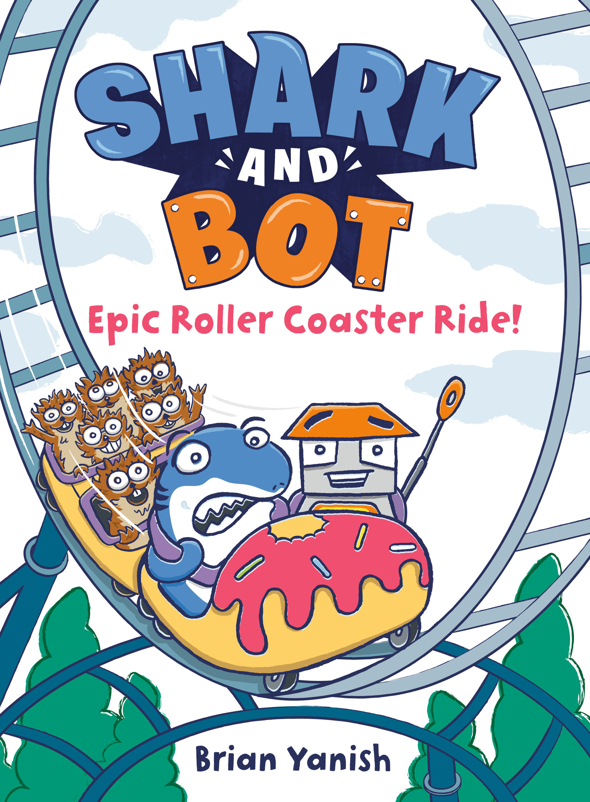 Shark And Bot Young Reader Graphic Novel Volume 4 Epic Roller Coaster Ride!