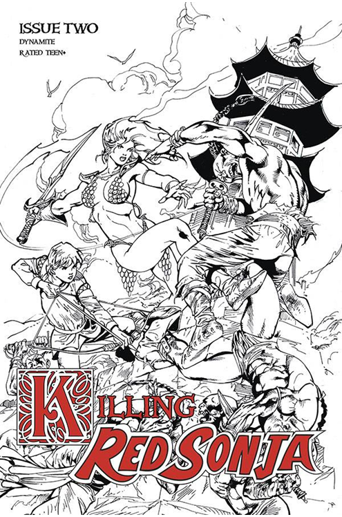 Killing Red Sonja #2 7 Copy Castro Black & White Last Call Incentive