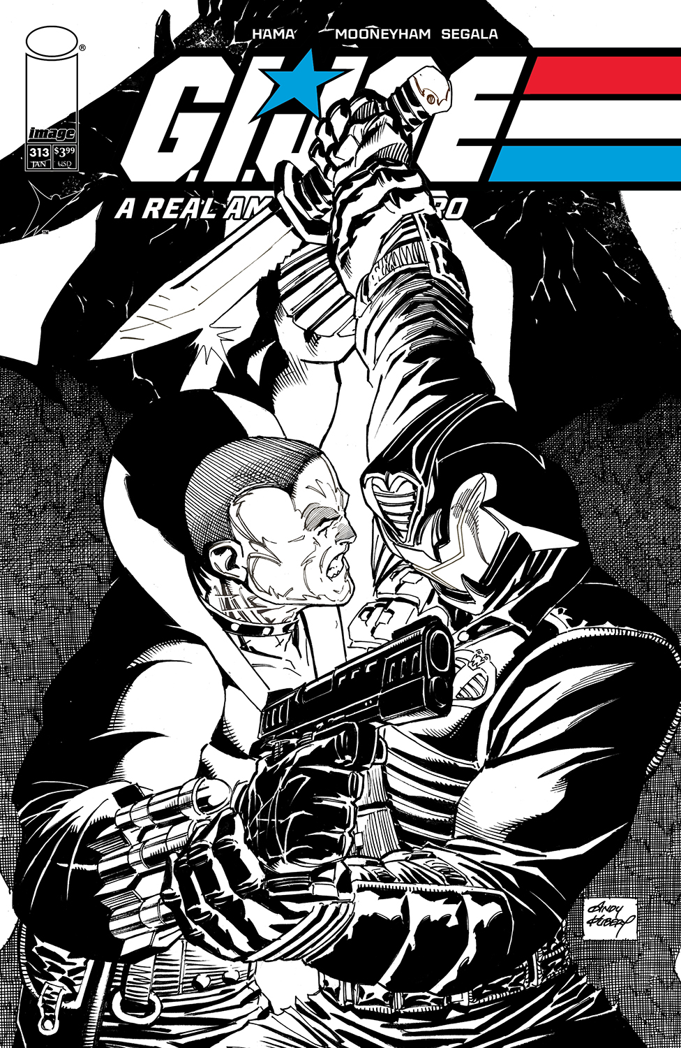 GI Joe A Real American Hero #313 Cover B Andy Kubert Black & White Variant