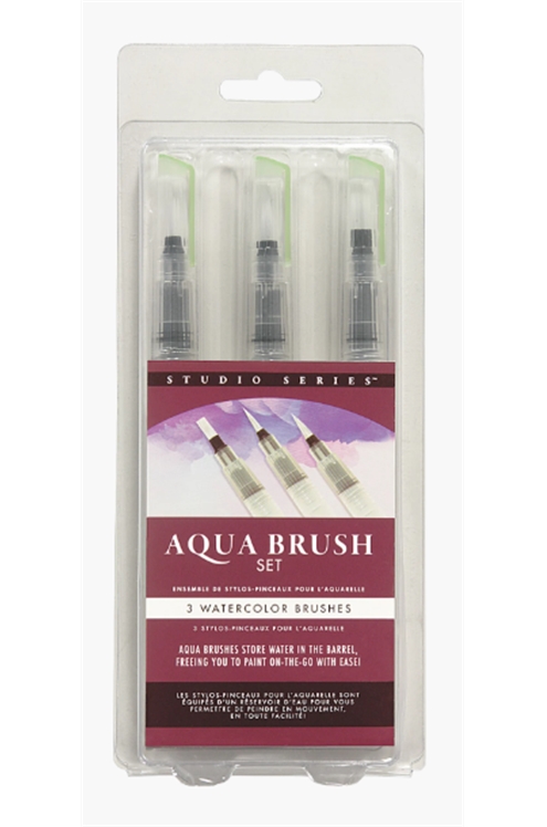 Studio Series Aqua Brushes (Set of 3)