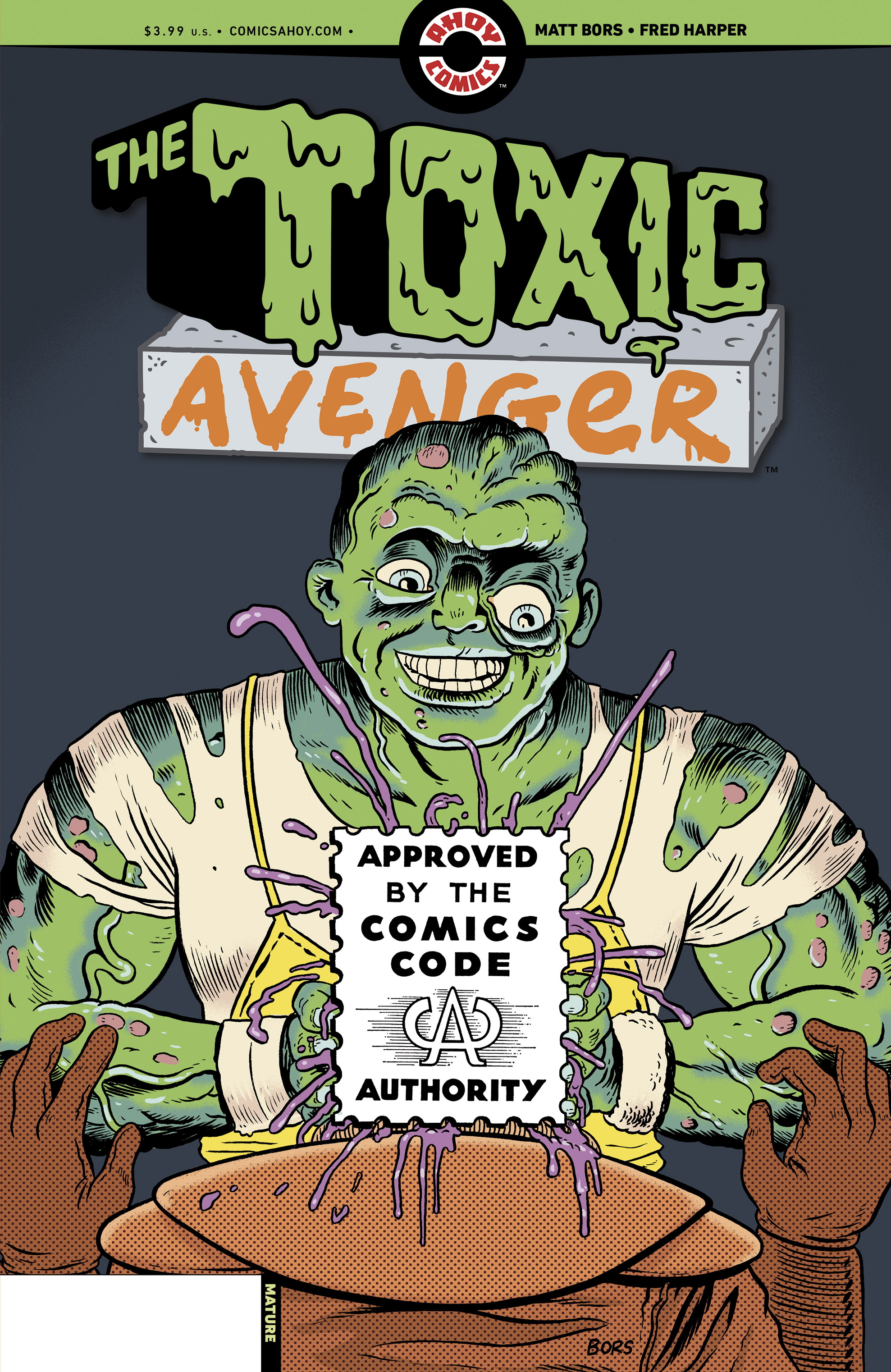 Toxic Avenger #3 Cover B 1 for 3 Incentive  Matt Bors Unlock Variant (Mature) (Of 5)