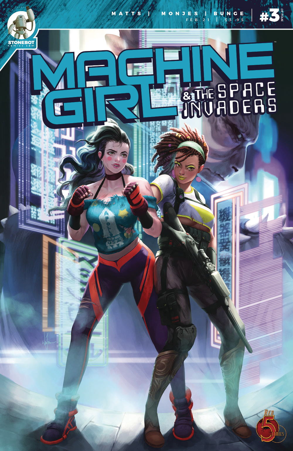 Machine Girl & Space Invaders #3 (Mature)