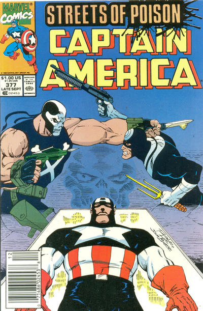 Captain America #377 [Newsstand]-Very Fine