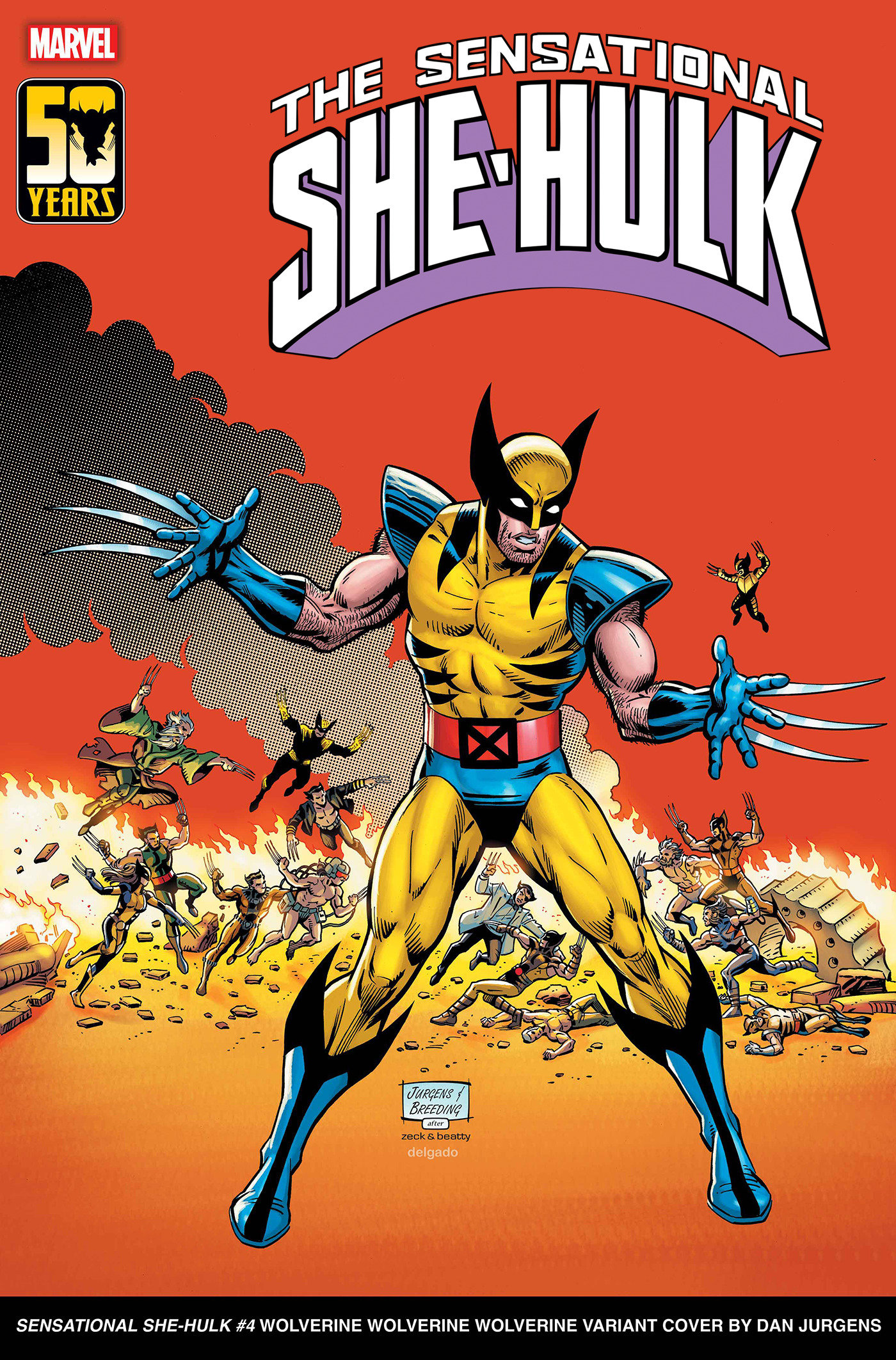 Sensational She-Hulk #4 Dan Jurgens Wolverine Wolverine Wolverine Variant