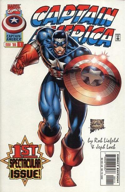 Captain America #1 (1996) [Newsstand]-Fine (5.5 – 7)