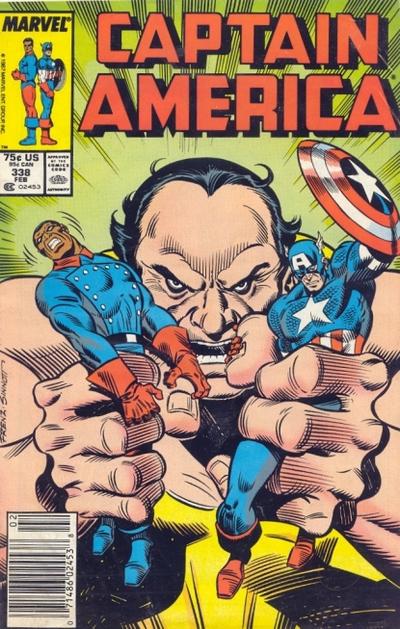 Captain America #338 [Newsstand] - Fn+ 