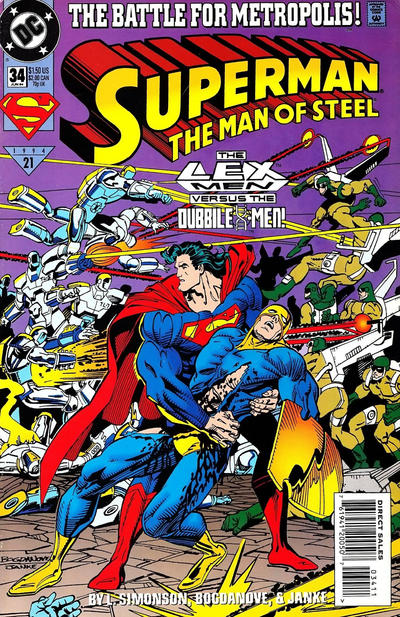 Superman: The Man of Steel #34 [Direct Sales]-Very Fine (7.5 – 9)