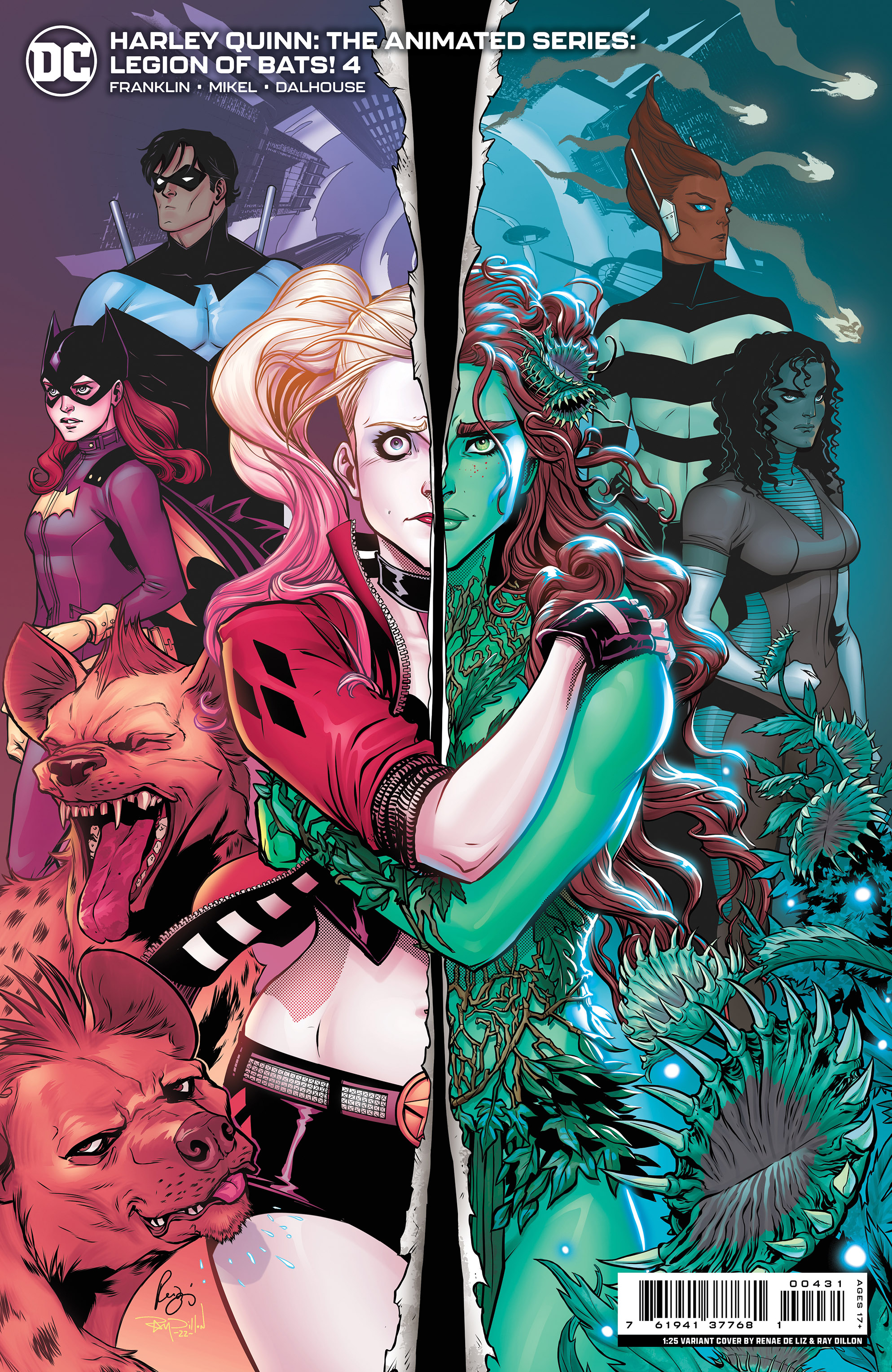 Harley Quinn The Animated Series Legion of Bats #4 Cover C 1 for 25 Incentive Renae De Liz Card Stock V (Of 6)