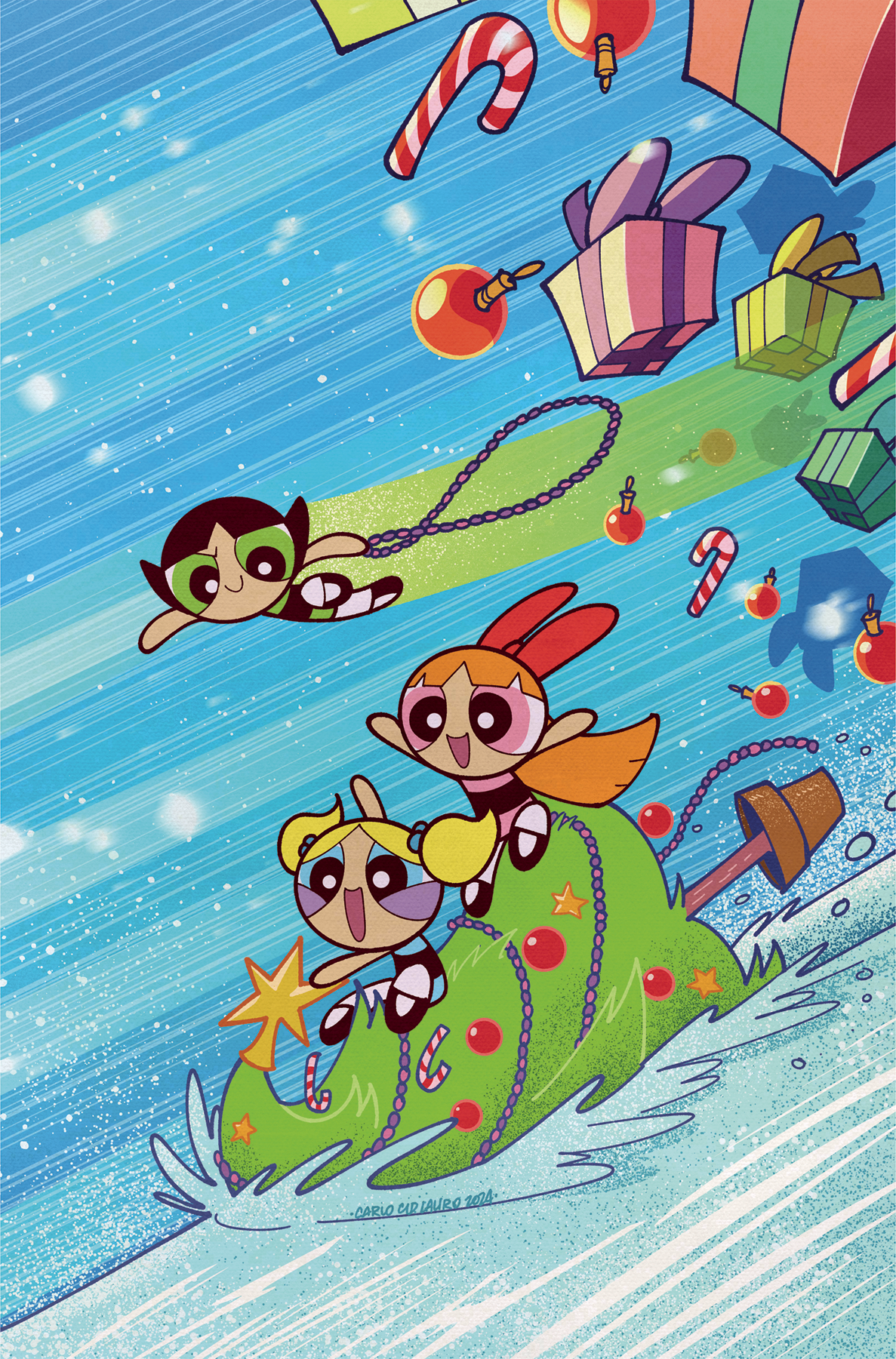 Powerpuff Girls Winter Snowdown Showdown #1 Cover F 1 for 20 Incentive Lauro Virgin