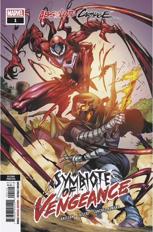 Absolute Carnage Symbiote of Vengeance #1 2nd Printing Variant