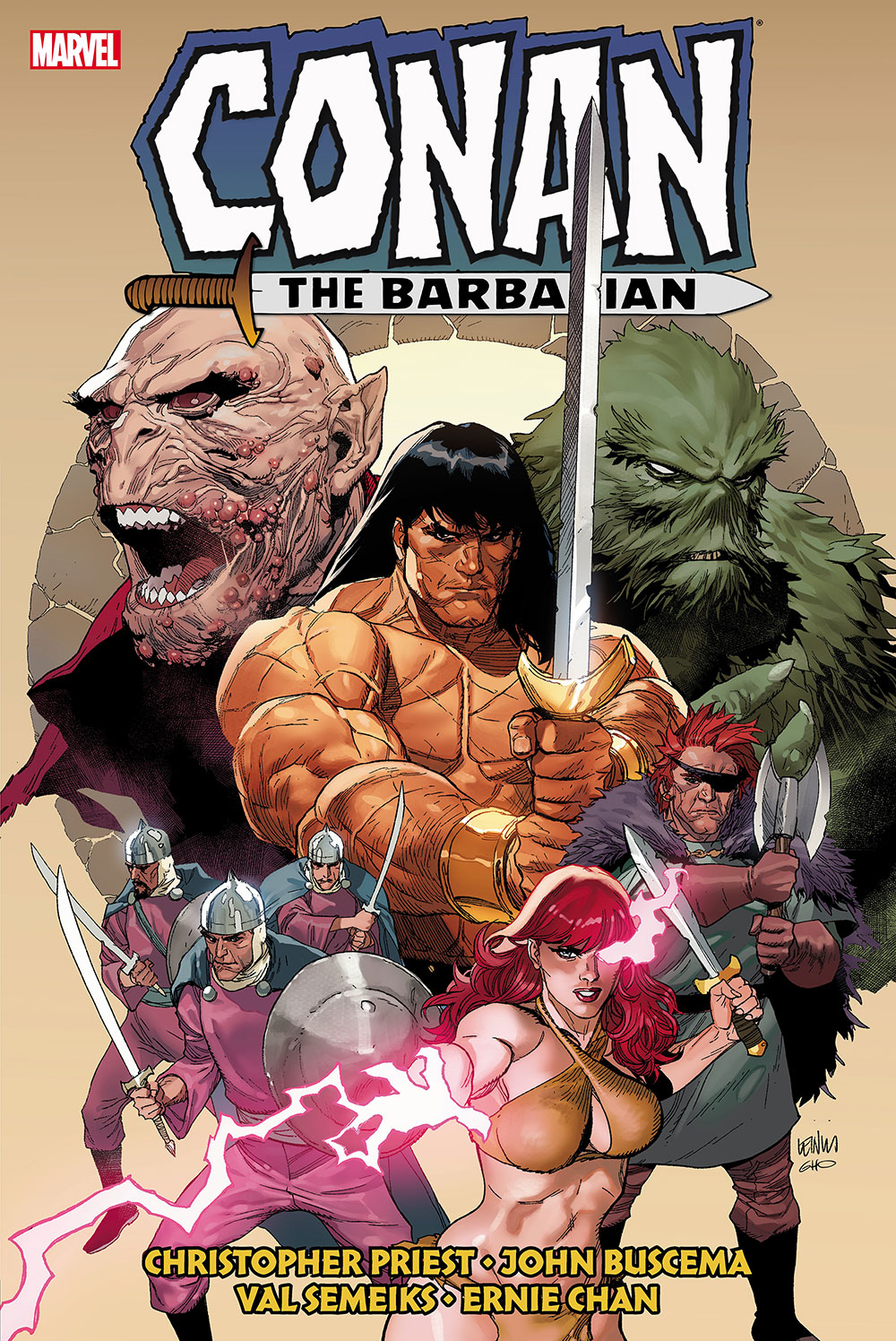 Conan the Barbarian Original Marvel Yrs Omnibus Hardcover Volume 7 Yu Cover