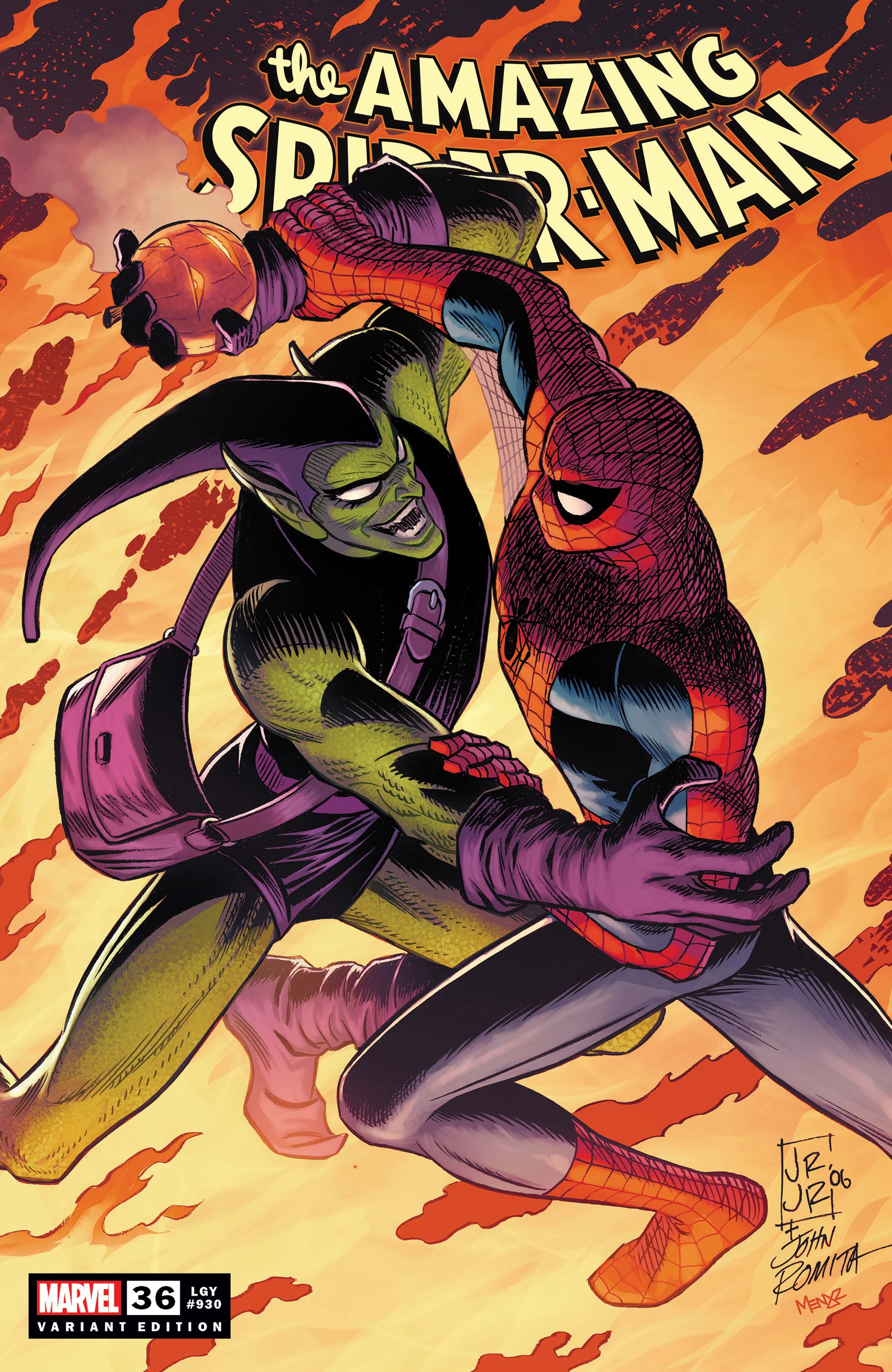 Amazing Spider-Man #36 John Romita Jr. & John Romita Sr. Variant