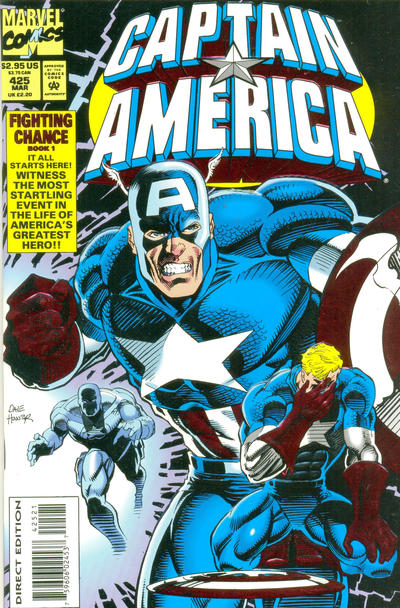 Captain America #425 [Foil Embossed Direct Edition]-Fine (5.5 – 7)