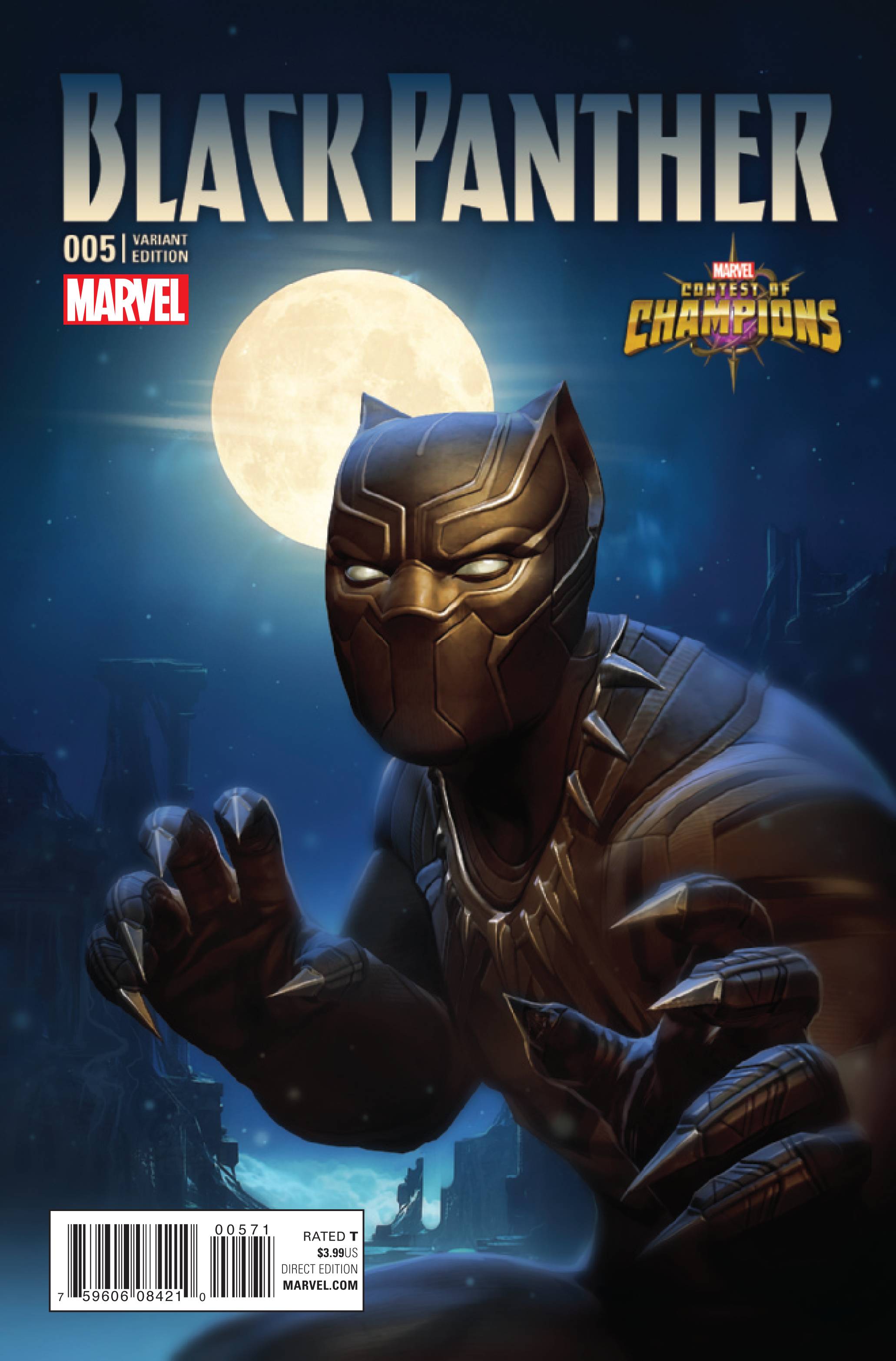 Black Panther #5 Kabam Contest of Champions Game Variant (2016)