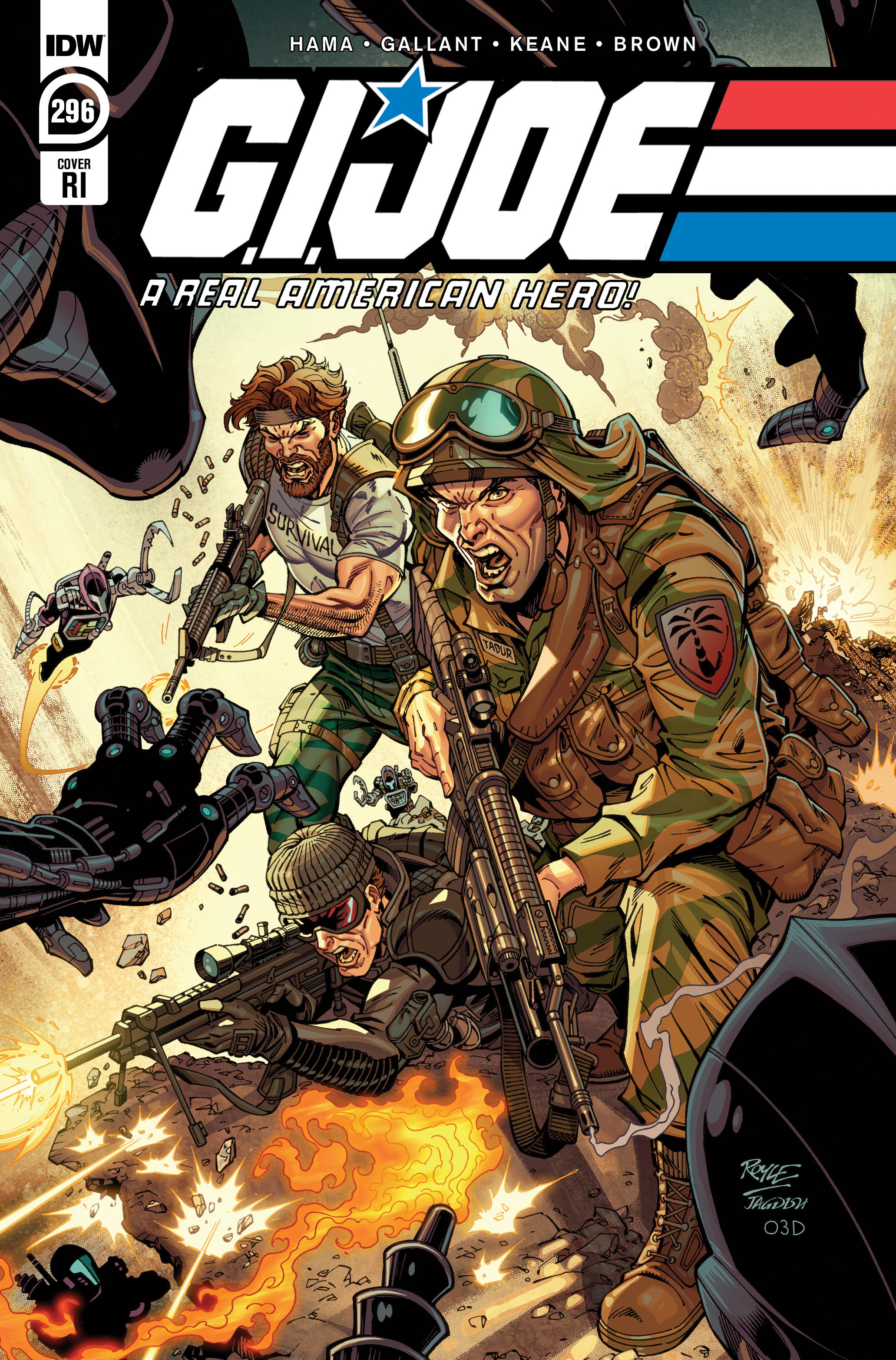 GI Joe A Real American Hero #296 Cover C Retailer Incentive Royle 1 For 10 Variant