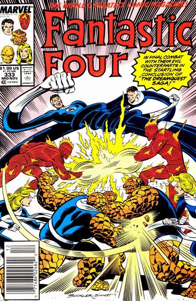 Fantastic Four #333 [Newsstand]-Fine (5.5 – 7)