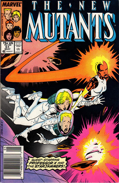 The New Mutants #51 [Newsstand] - Fn-