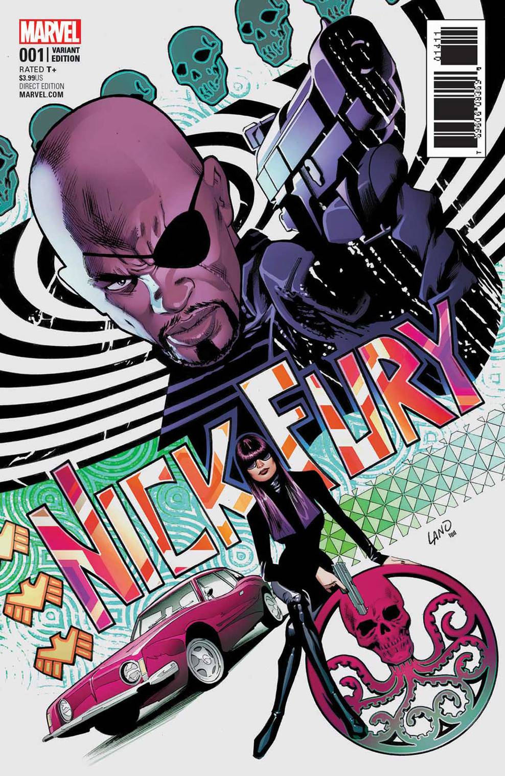 Nick Fury #1 (2017) Land 1 for 25 Incentive Variant