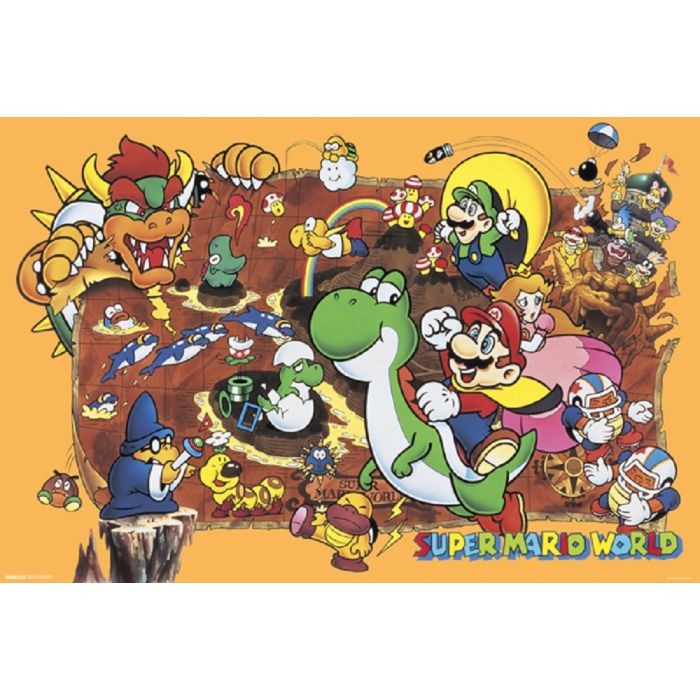 Mario World 24X36 Poster