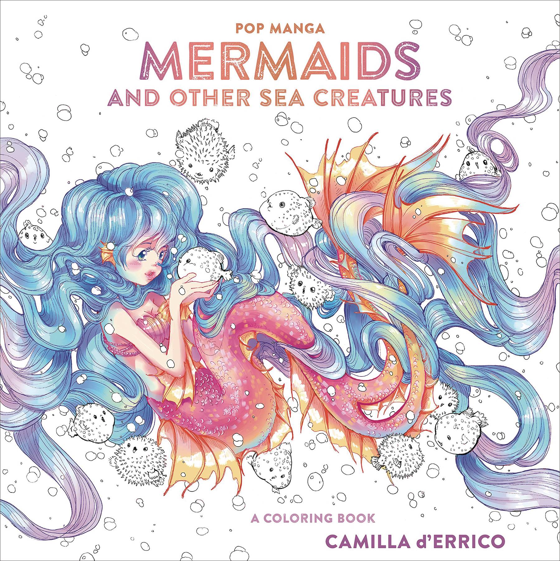 Pop Manga Mermaids Other Sea Creeatures Coloring Book