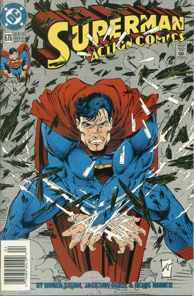 Action Comics #676 [Newsstand]-Fine (5.5 – 7)