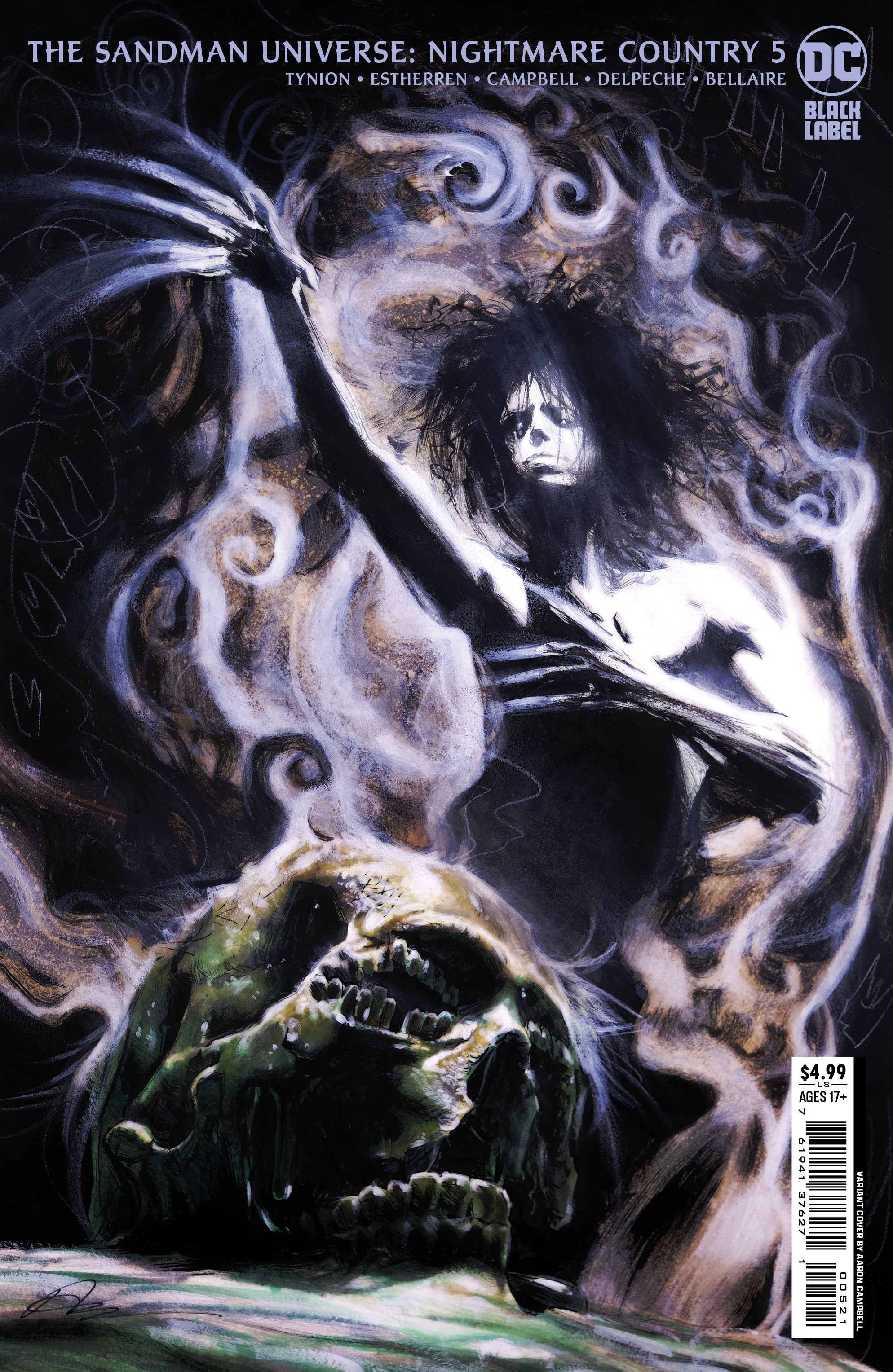 Sandman Universe Nightmare Country #5 Cover B Aaron Campbell Card Stock Variant (Mature)