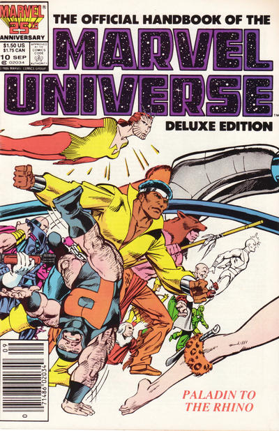 The Official Handbook of The Marvel Universe Deluxe Edition #10 [Newsstand]-Very Good (3.5 – 5)