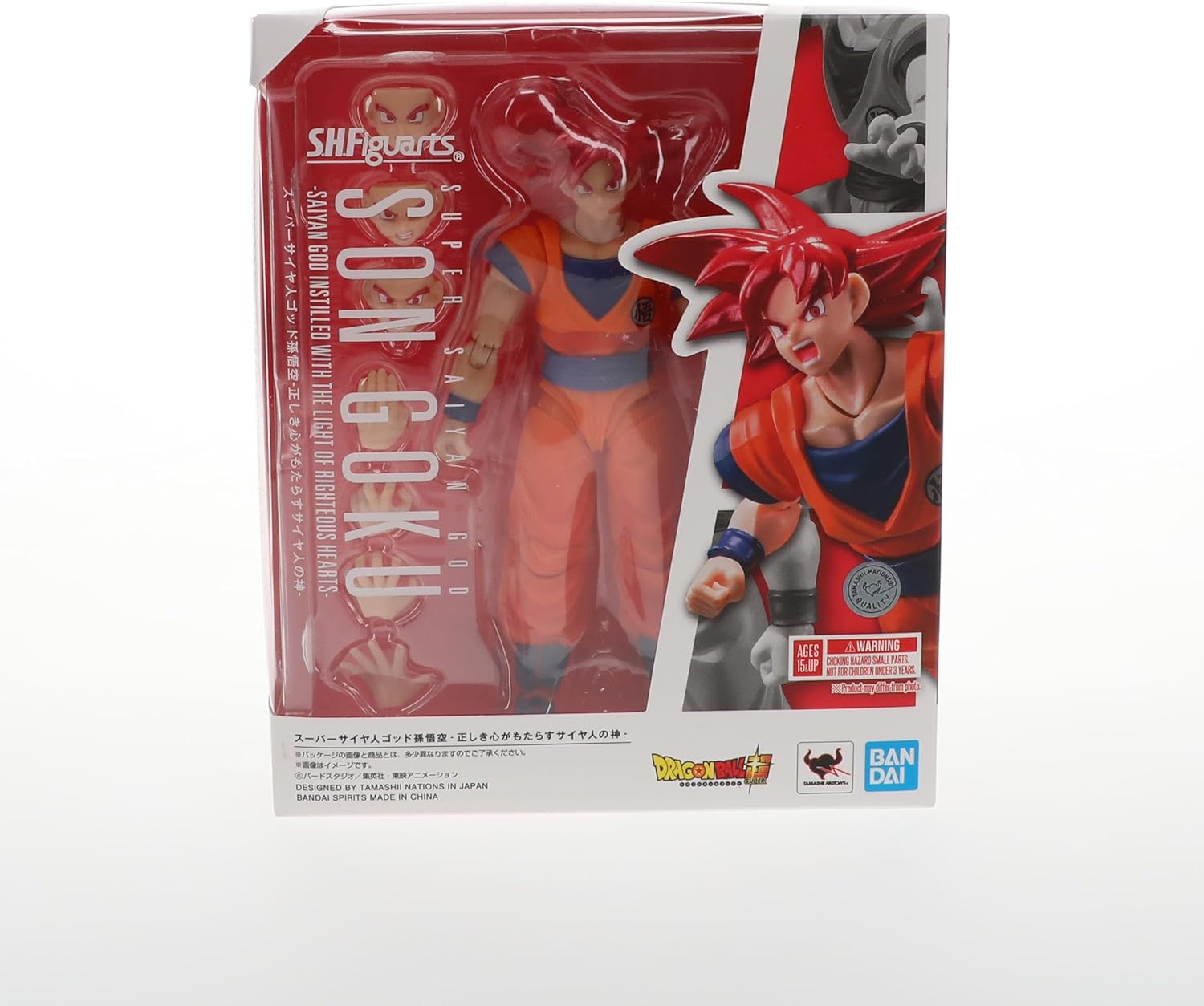 Dragon Ball SS God Son Goku Instilled with the Light of Righteous Hearts S.H.Figuarts Figure