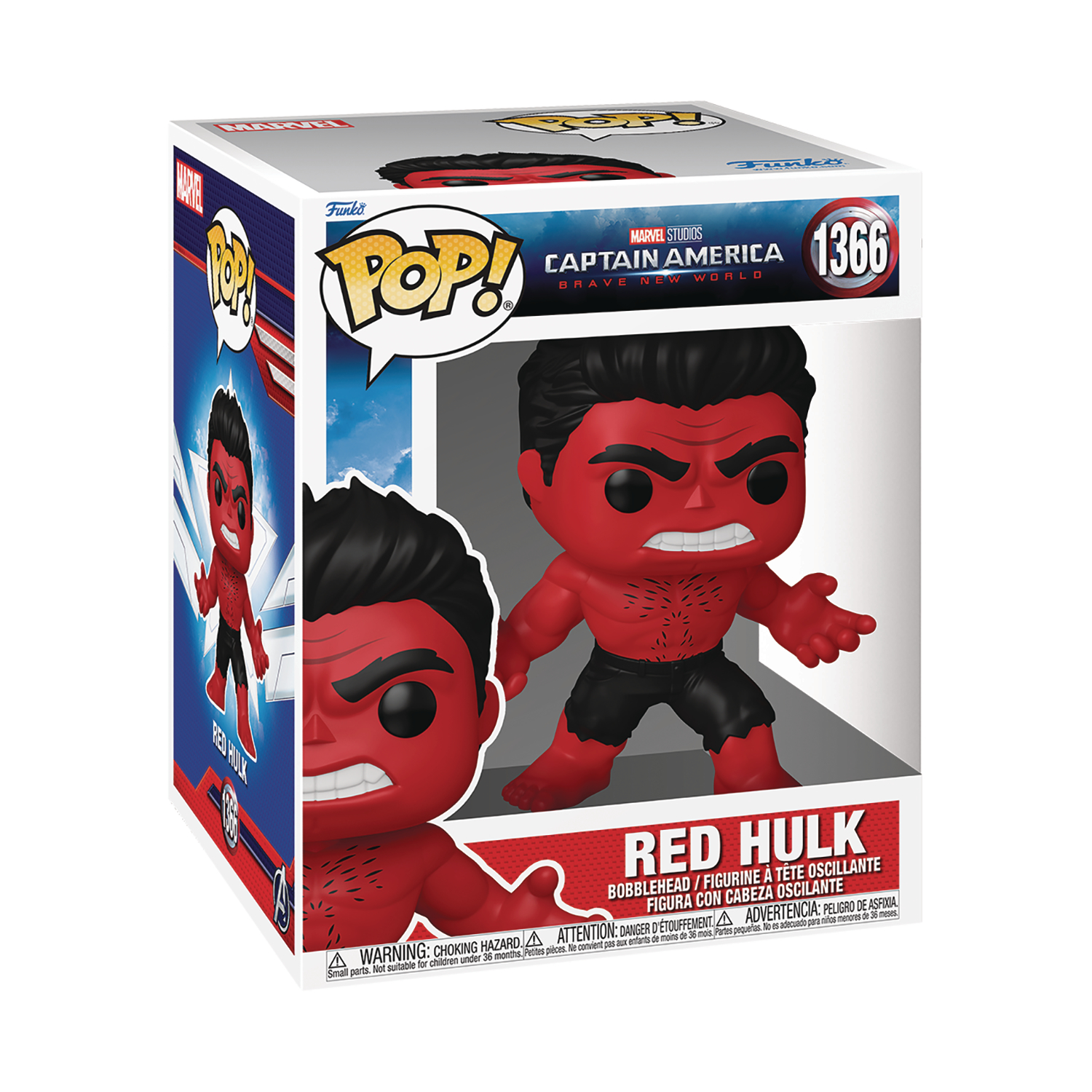 Captain America: Brave New World Red Hulk Super 6-Inch Funko Pop! Vinyl Figure #1366