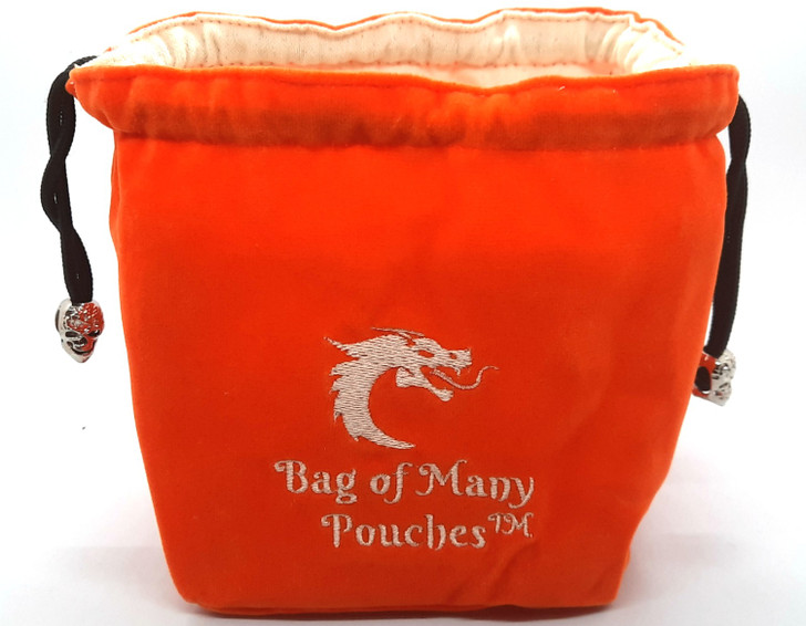 Bag of Many Pouches RPG Dnd Dice Bag Orange