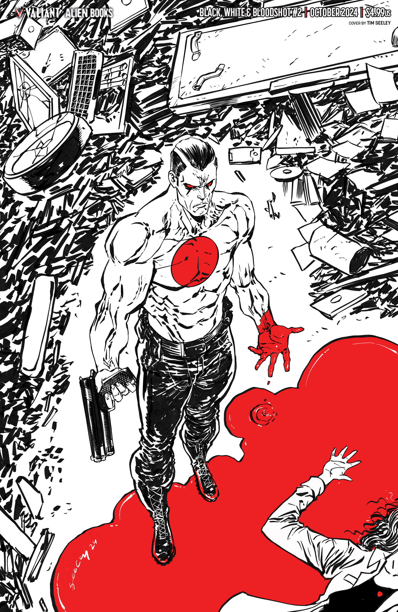 Black White & Bloodshot #2 Cover E Seeley Virgin (Mature) (Of 4)