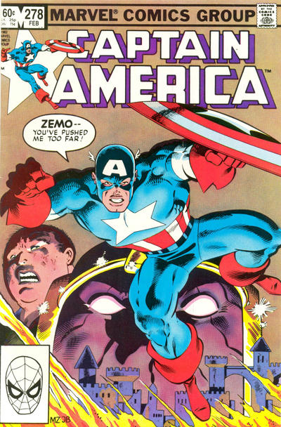 Captain America #278 [Direct]-Fine (5.5 – 7)