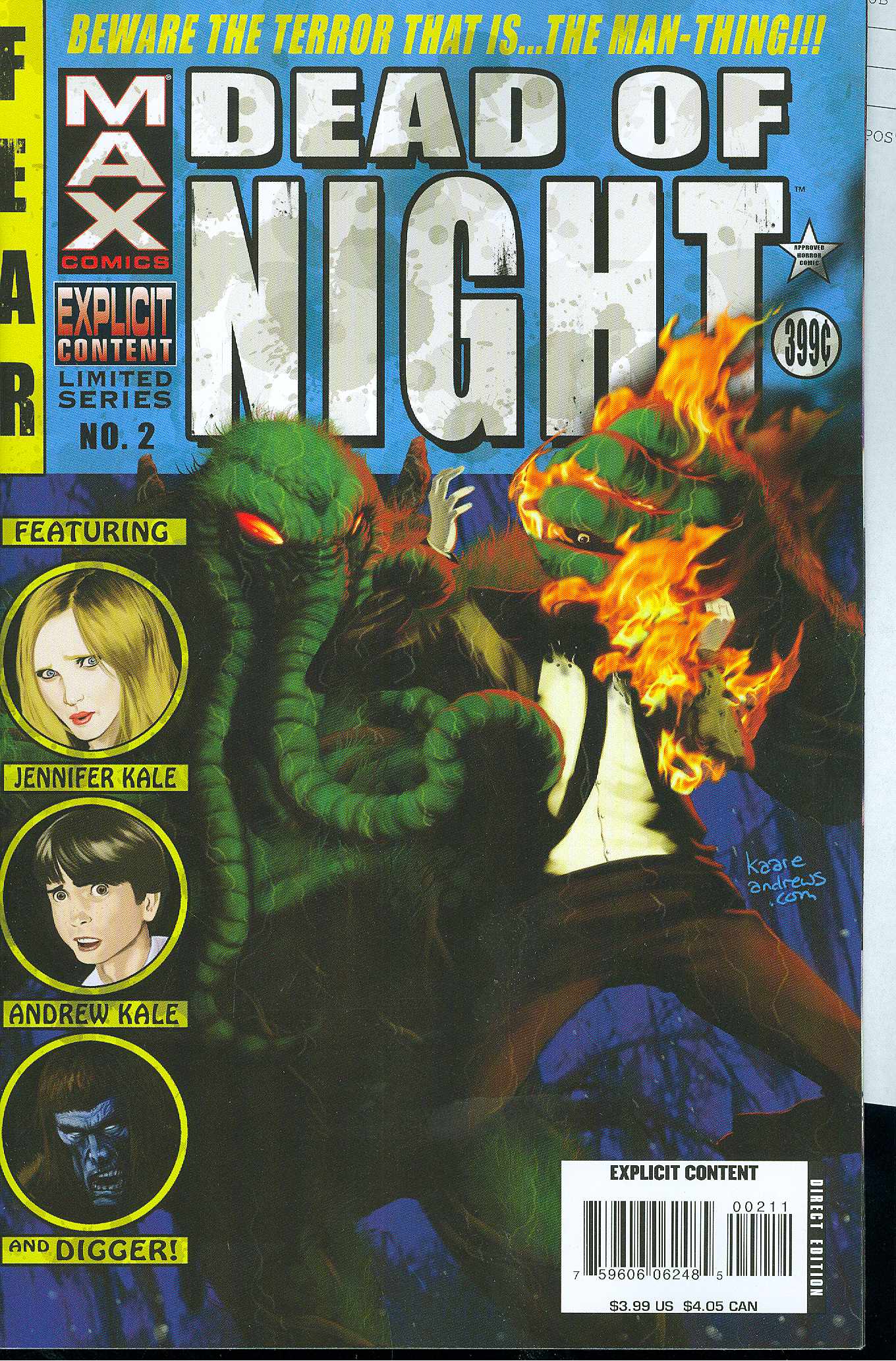 Dead of Night Featuring Man Thing #2 (2008)