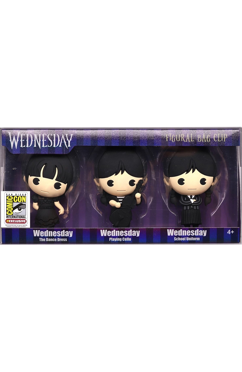 Wednesday 3D Foam Bag Clip 3-Pack - San Diego Comic-Con 2023 Exclusive
