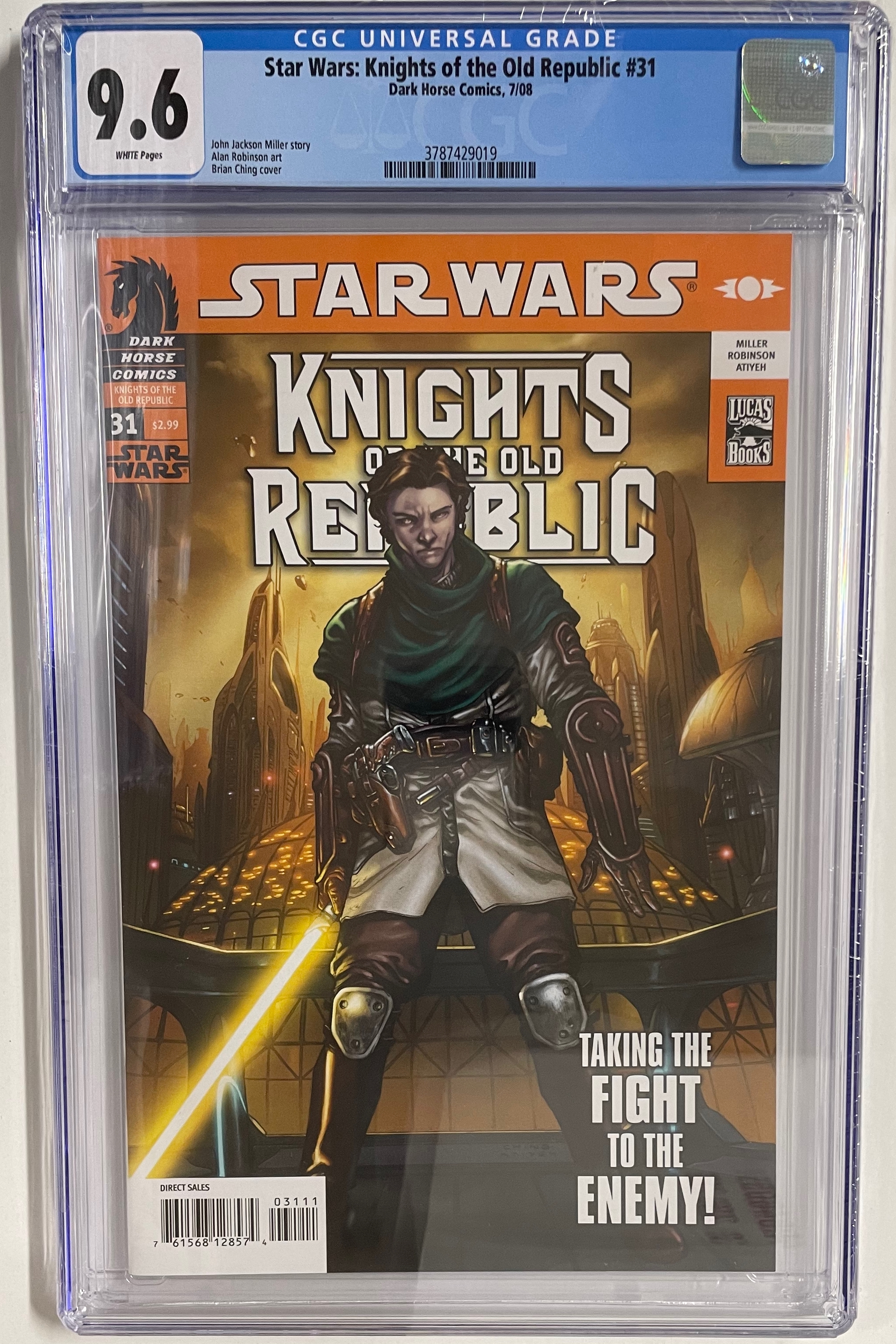 Star Wars Knights of The Old Republic #31 Cgc 9.6