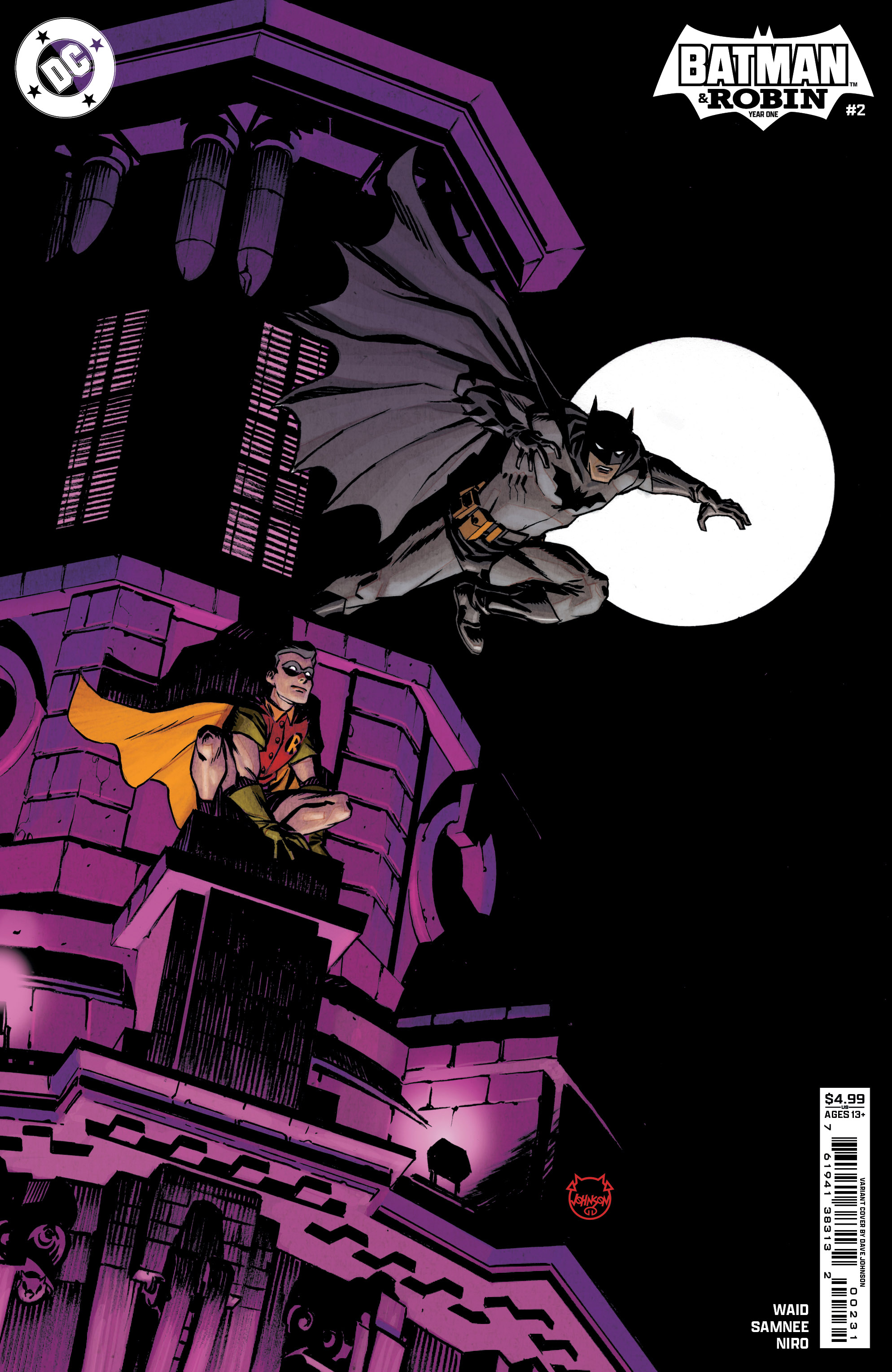 Batman and Robin Year One #2 (Of 12) Cover C Dave Johnson Card Stock Variant