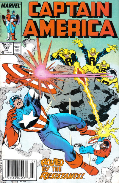 Captain America #343 [Newsstand]-Very Good (3.5 – 5)