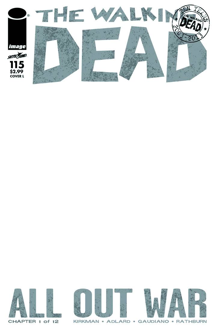 Walking Dead #115 Cover L Blank