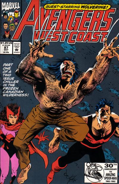 Avengers West Coast #87 [Direct]-Fine (5.5 – 7)