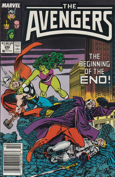 The Avengers #296 [Newsstand]-Fair (1.0 - 1.5)