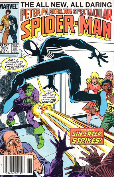 The Spectacular Spider-Man #108 [Newsstand] - Fn- 5.5