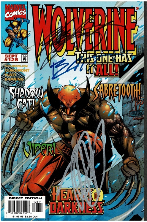 Wolverine #128 [Direct Edition] - Signed By Chris Claremont, Stephen Platt, And Matt Banning