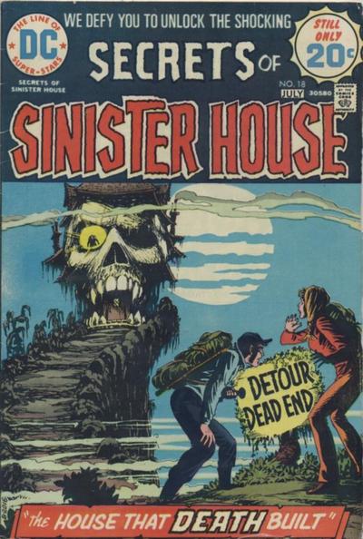 Secrets of Sinister House #18-Very Good, Centerfold Detached At One Staple