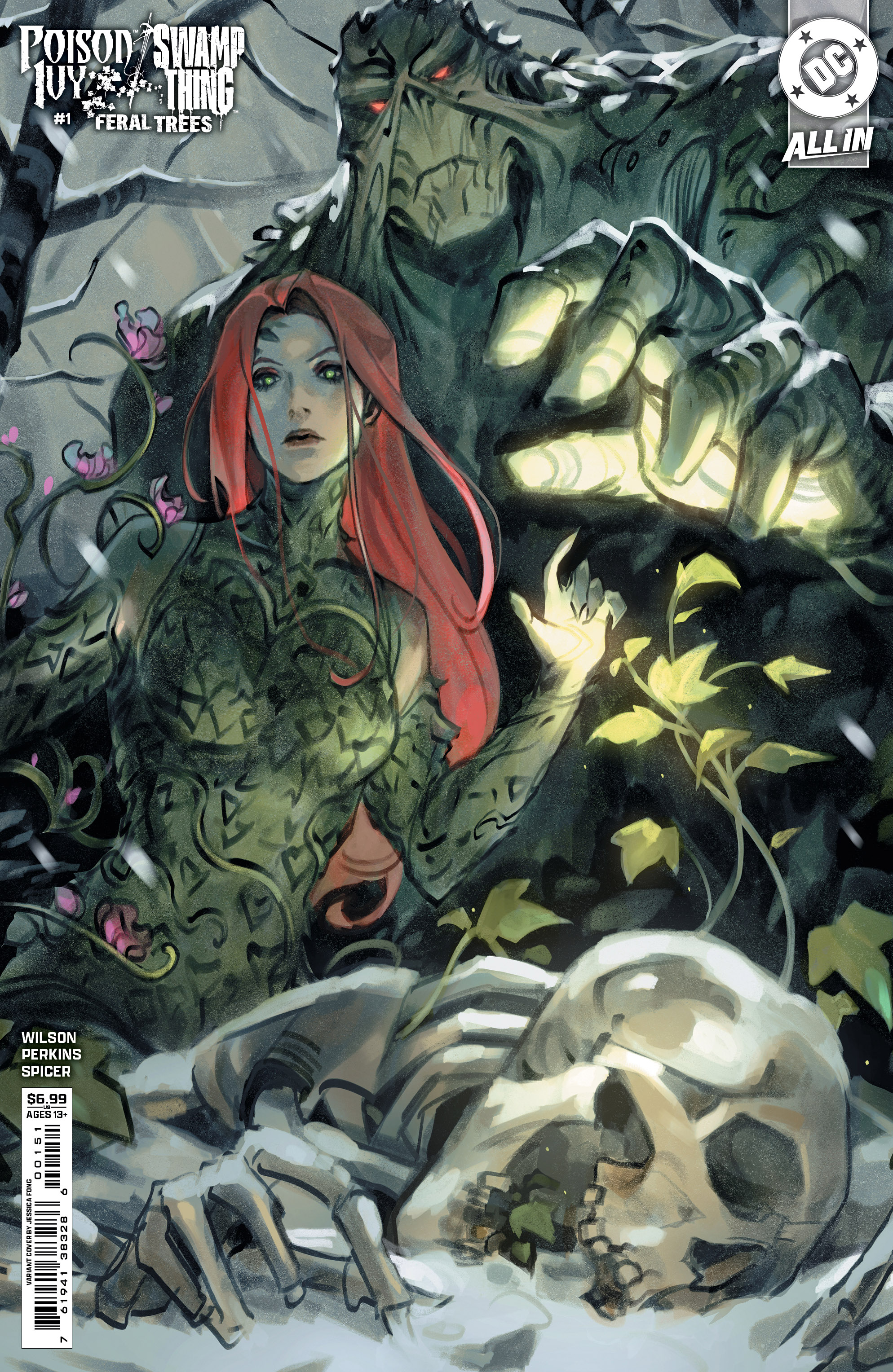 Poison Ivy Swamp Thing Feral Trees #1 (One Shot) Cover E Jessica Fong Card Stock Variant