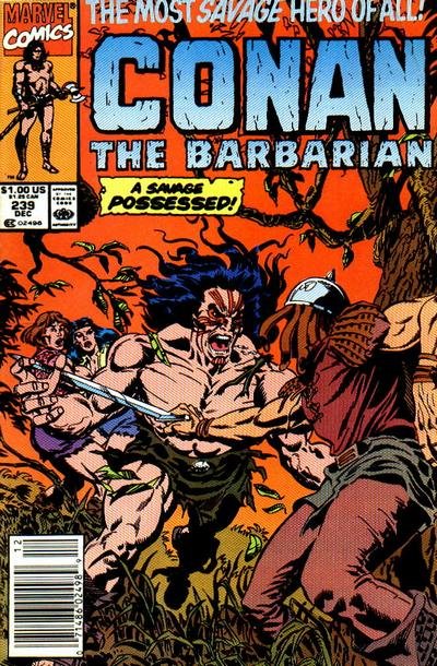 Conan The Barbarian #239 [Newsstand]-Fine (5.5 – 7)