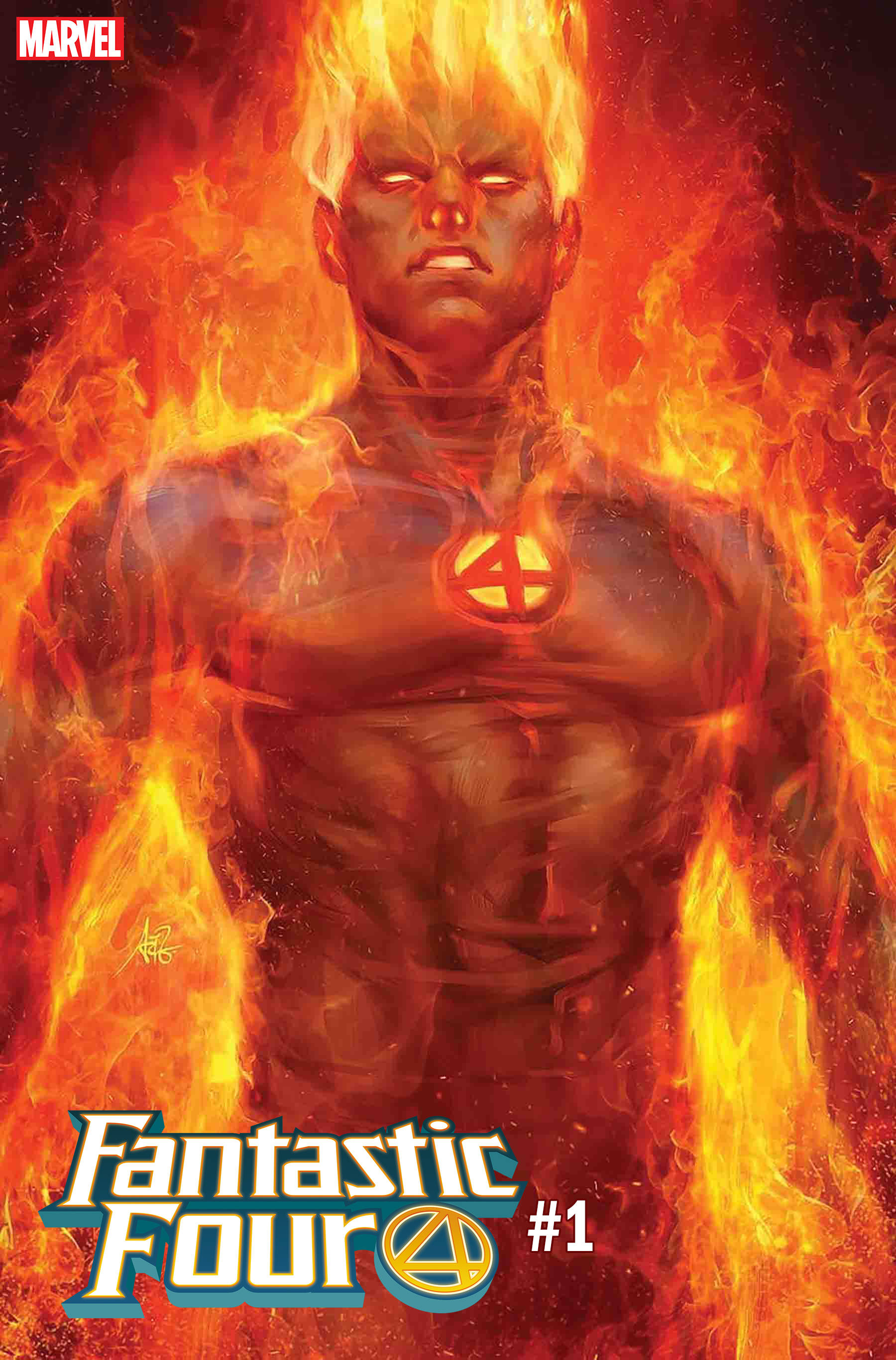 Fantastic Four #1 Artgerm Human Torch Variant (2018)